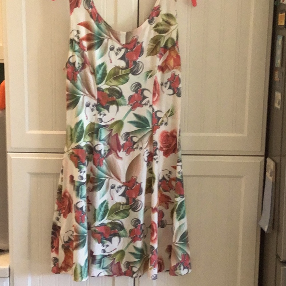 Minnie Mouse Tropical sundress. Cotton, cut-out back Sz M